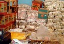 صورة ضبط 826 طن أرز و233 طن سكر بمخزن بالقنطرة غرب في الإسماعيلية
